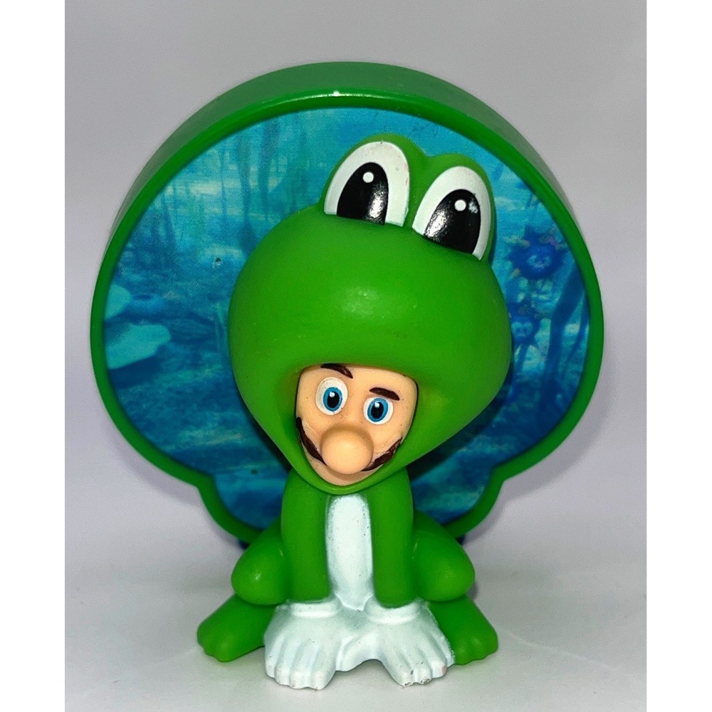 Nintendo Mario Frog Suit Clip Toy McDonald's 2023 Happy Meal Toy Green 3in